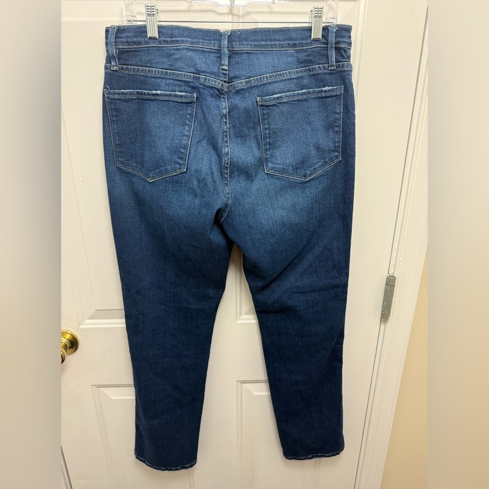 frame le sylvie slender straight jeans Size 32 Dark Wash Contemporary Casual - Picture 4 of 6